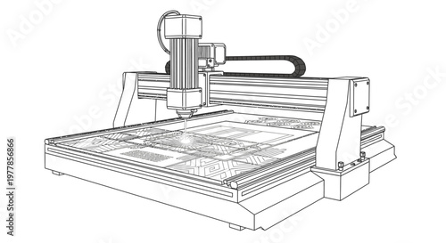 CNC milling machine cutting tool.