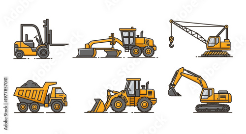 Heavy construction vehicles in action 4.