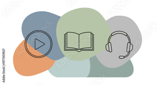 E-learning and online education icons
