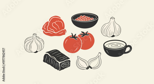 Fresh food and drink ingredients