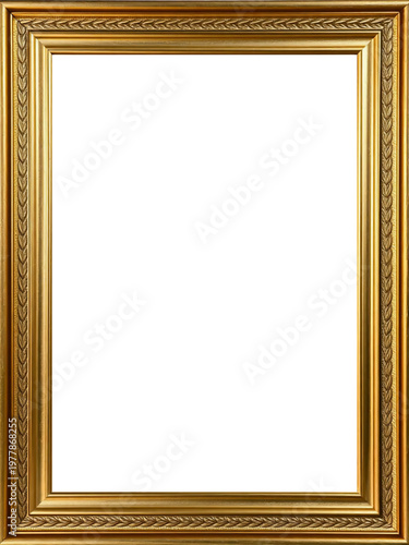 Marco Dorado Antiguo Premium Diseño Ornamental Metálico | Para Enmarcar Fotografía, Obra de Arte, Certificado, Diploma, Invitaciones, Bodas, etc.