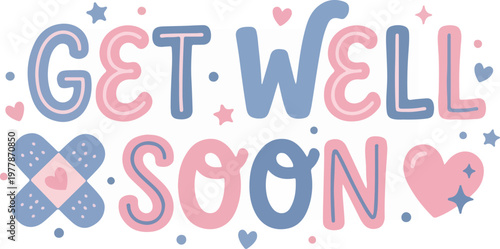 Get Well Soon Message Card.