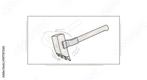 Wood Splitting Axe with Four Prongs for Chopping and Splitting Firewood