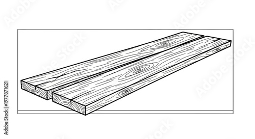 Two wooden planks, rough texture, natural wood grain, construction material, raw lumber, carpentry, DIY project
