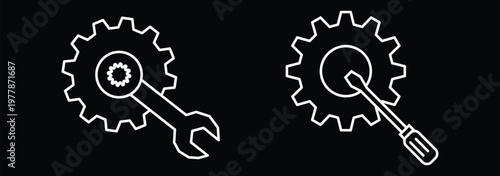 programming tools icon set multiple style