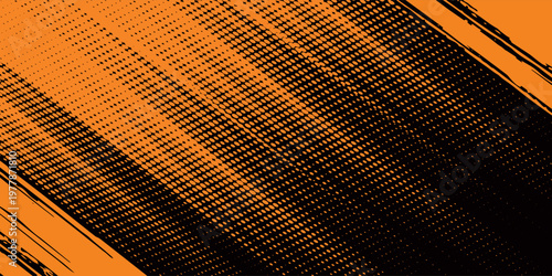 orange black brush Car sticker wrap pattern banner abstract sporty lines black orange color combination grunge brush modern pattern racing motorsport design.vector illustration. eps 10