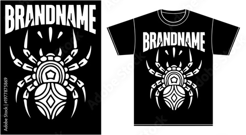 Billede på lærred t-shirt illustration band merchandise apparel metal metalcore rock