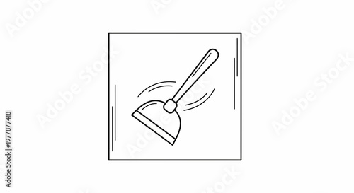 Plunger Icon, Cleaning Tool, Simple Line Art, Plumbing Symbol, Home Maintenance