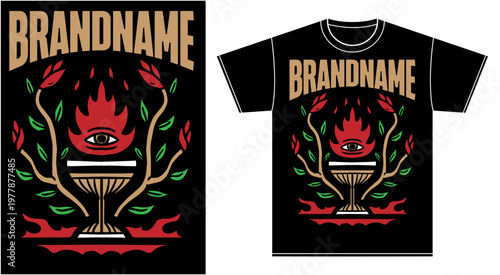 Fotografie t-shirt illustration band merchandise apparel metal metalcore rock