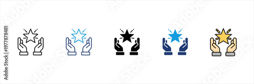 Loyalty Icon Set Multiple Sty...