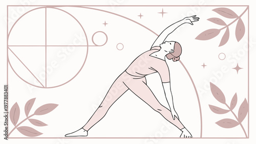 Vector silhouette illustration of a dancing woman in bikini showing beauty fitness and graceful body movement