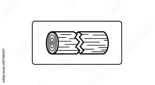 Broken Log Icon: Symbol of Decay, Damage, and Environmental Issues