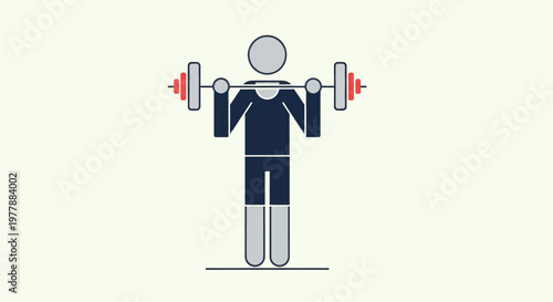 Person lifting weights, demonstrating strength and fitness routine.