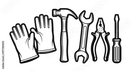 Tools for construction and repair work 1.
