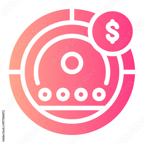 vaccum gradient icon