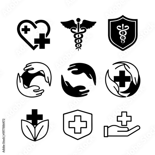 A set of essential kitchen utensil and gadget silhouette icons