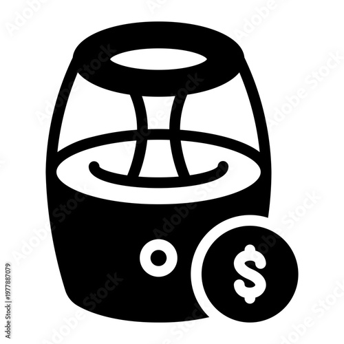 air purifier glyph icon