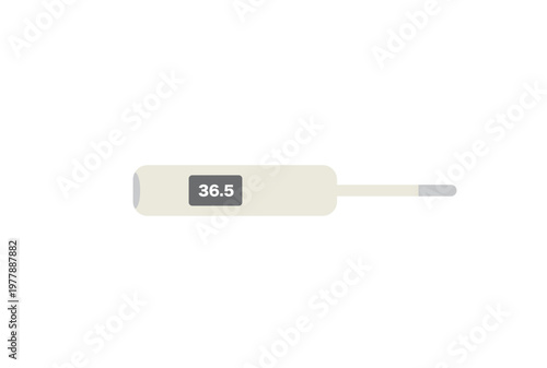 シンプルな電子体温計（脇下用）のイラスト