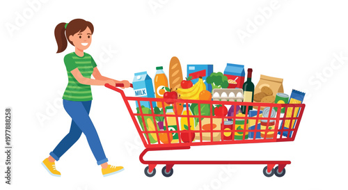 Cartoon treasure chests a key and a padlock illustration