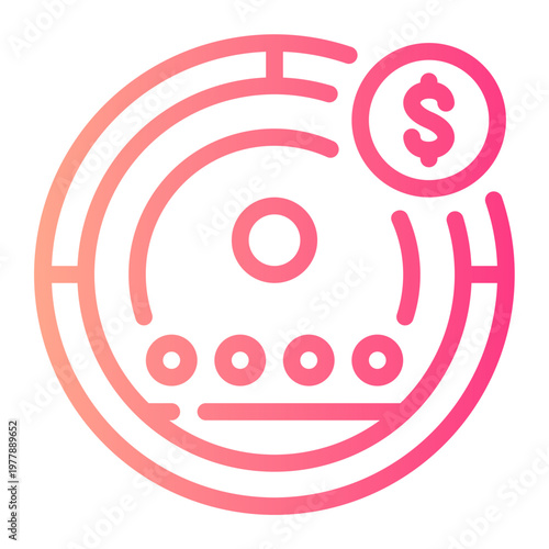 vaccum gradient icon