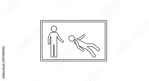 Man Pushing Another Man Down, Aggression, Conflict, Violence, Fight, Struggle, Danger