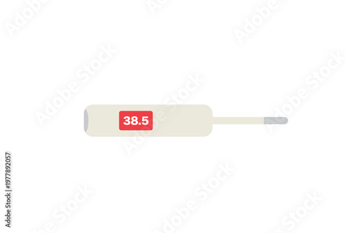 熱が出ている数値を示す電子体温計（脇の下用）