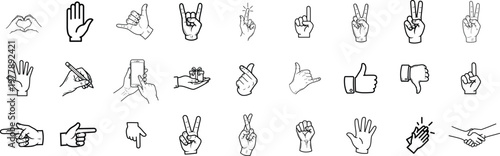 Collection of diverse firearm silhouettes a black and white illustration