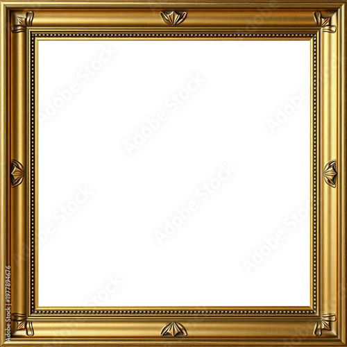 Marco Dorado Antiguo Premium Diseño Ornamental Metálico | Para Enmarcar Fotografía, Obra de Arte, Certificado, Diploma, Invitaciones, Bodas, etc.