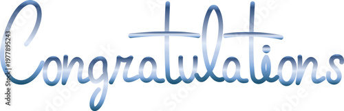 Congratulations text design and lettering design.