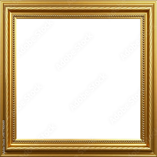 Marco Dorado Antiguo Premium Diseño Ornamental Metálico | Para Enmarcar Fotografía, Obra de Arte, Certificado, Diploma, Invitaciones, Bodas, etc.