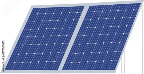 PHigh-quality photovoltaic panel vector design suitable for environmental, energy, and green technology themes.