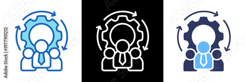 Organizational Change triplestyle icon