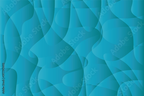 A modern vector background design showing abstract blue gradient wrinkles, with gentle folds and layered tones that produce a smooth, creative, and visually dynamic artistic effect.