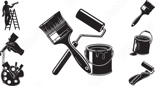 Painting tools and equipment for home renovation projects