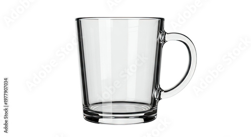 Clear Glass Mug with Handle