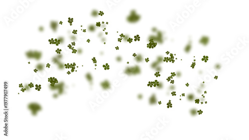 Blurred leaves overlay on transparent background, soft natural foliage effect, perfect PNG element for design, photo editing, nature themes and creative compositions.