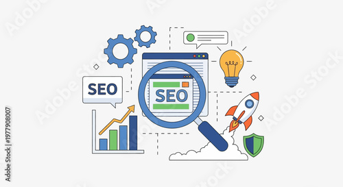 Search Engine Optimization Concept.