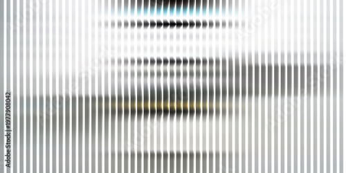 Fotografie Abstract pattern of vertical bars with subtle color accents and pixelation effec