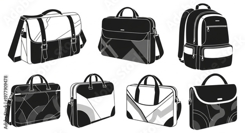 Collection of Stylish Bags and Backpacks for Everyday Use.