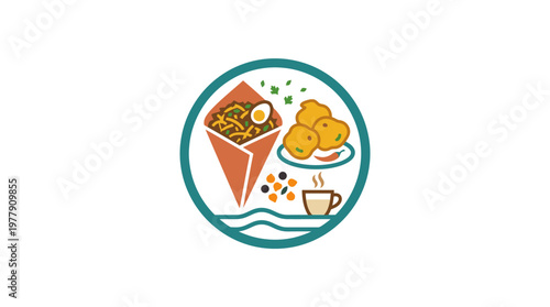 Indian Street Food Menu Icon