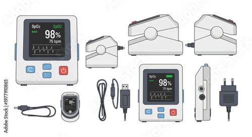 Pulse Oximeter Devices & Accessories Collection - Medical Health Technology