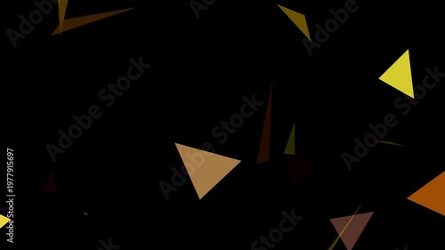  Modern Low Poly Geometric Triangle Particle Motion