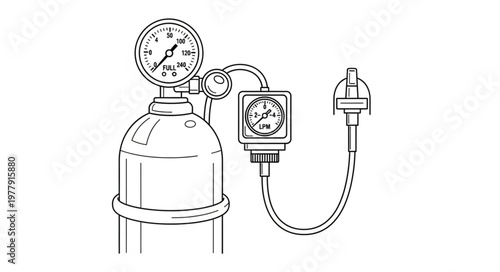 Industrial pressure gauge control system.