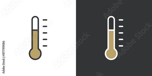 シンプルな温度計アイコン