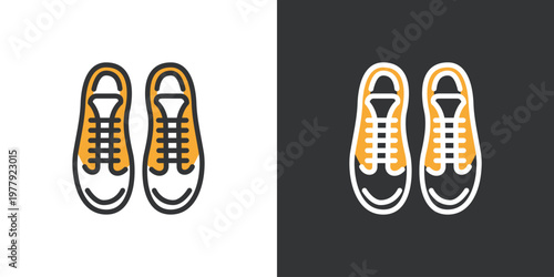 スニーカーのシンプルなアイコン