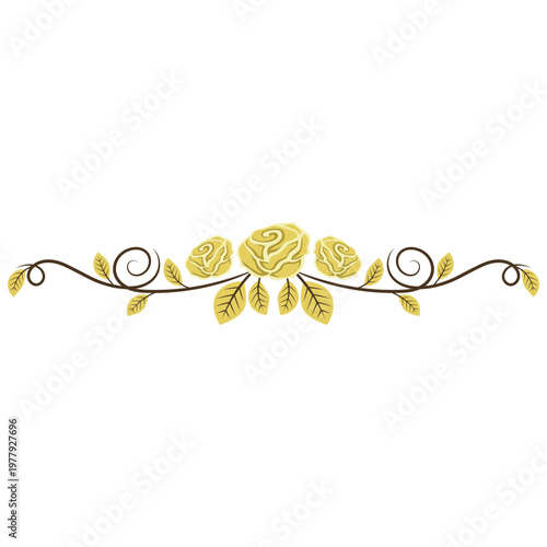 Floral Border with Roses