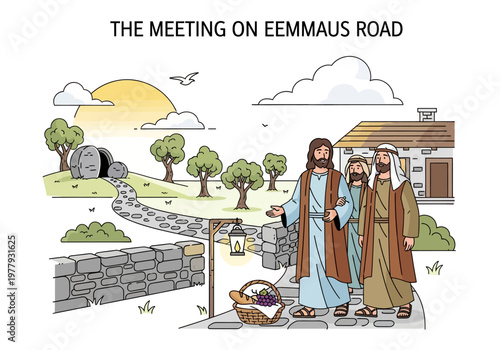 Jesus Christ's Post-Resurrection Encounter on the Road to Emmaus