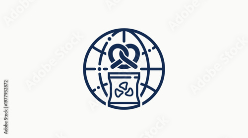 Conceptual Icon Depicting Global Food Security and Nuclear Energy