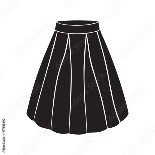 skart silhouette icon vector art illustration