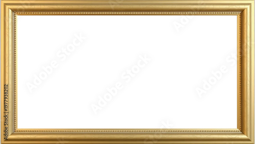 Marco Dorado Antiguo Premium Diseño Ornamental Metálico | Para Enmarcar Fotografía, Obra de Arte, Certificado, Diploma, Invitaciones, Bodas, etc.